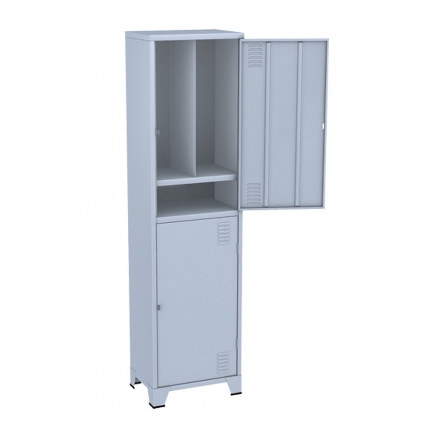 ROUPEIRO DE AÇO INSALUBRE 2 PORTAS COM SAPATEIRA