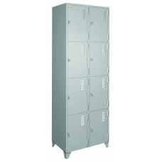 ROUPEIRO DE AÇO 8 PORTAS PEQUENAS